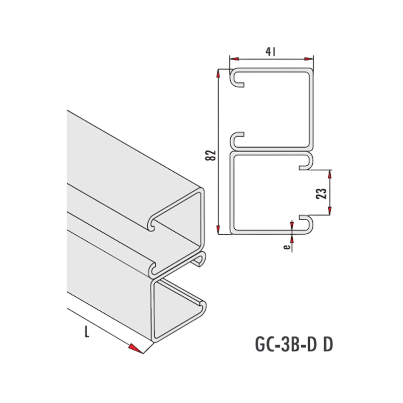 Gersan | 41x82x2 C Profile
