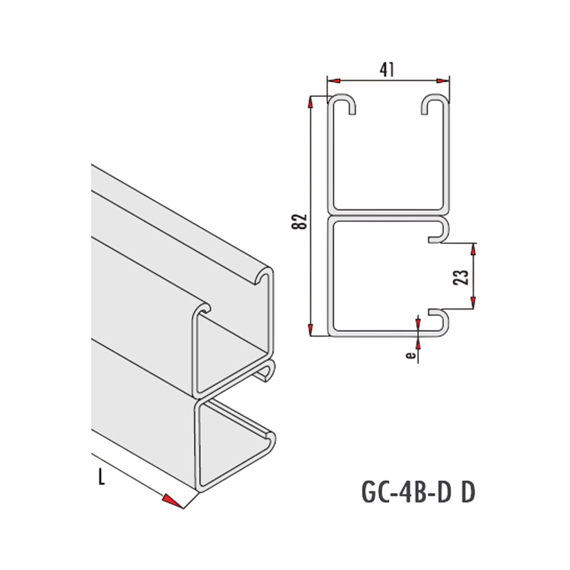 Gersan | 41x82x2 C Profile