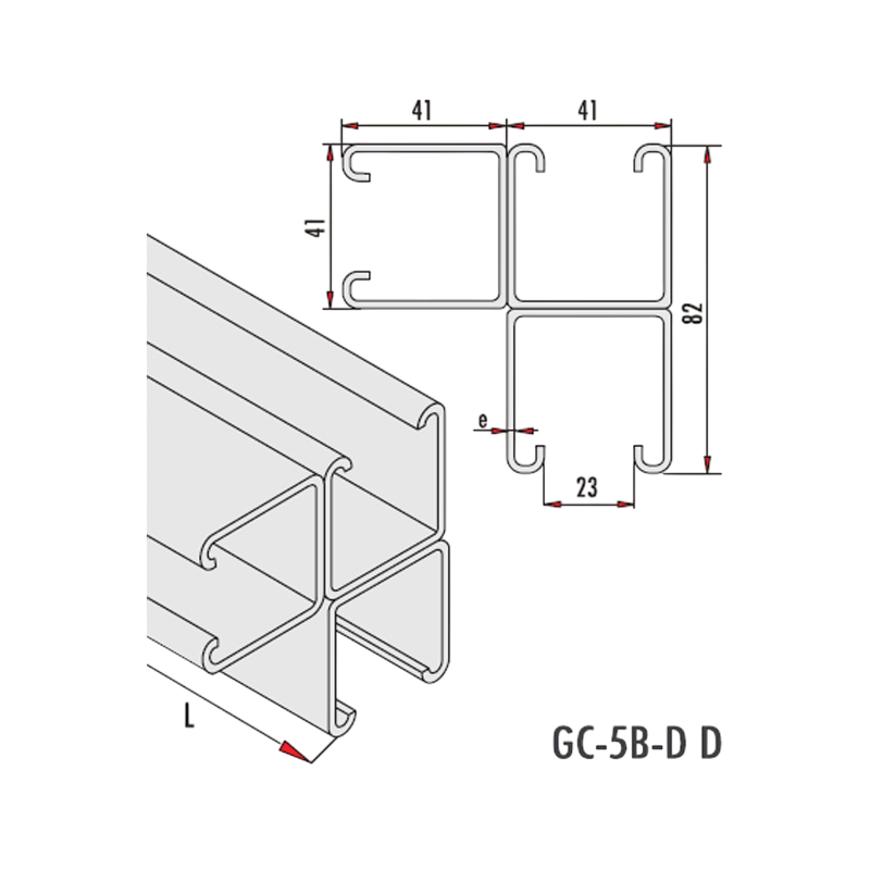 Gersan | 41x82x2 C Profile