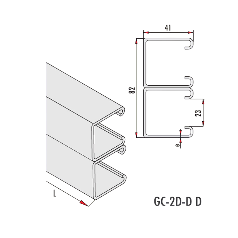 Gersan | 41x82x2.5 C Profile
