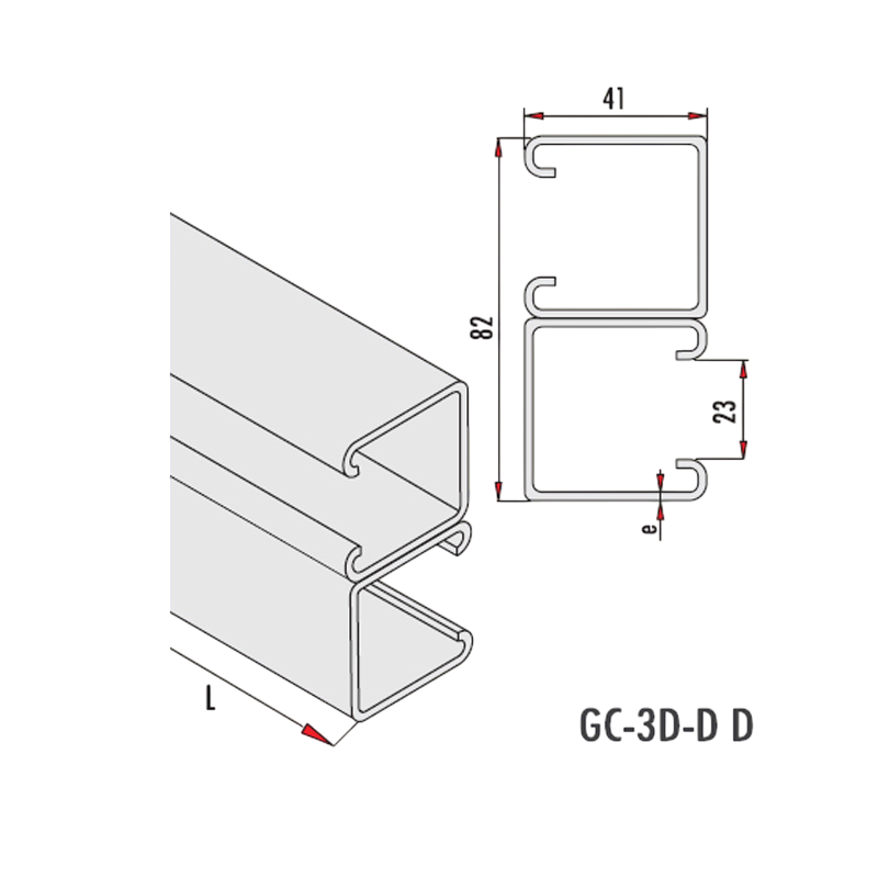 Gersan | 41x82x2.5 C Profile