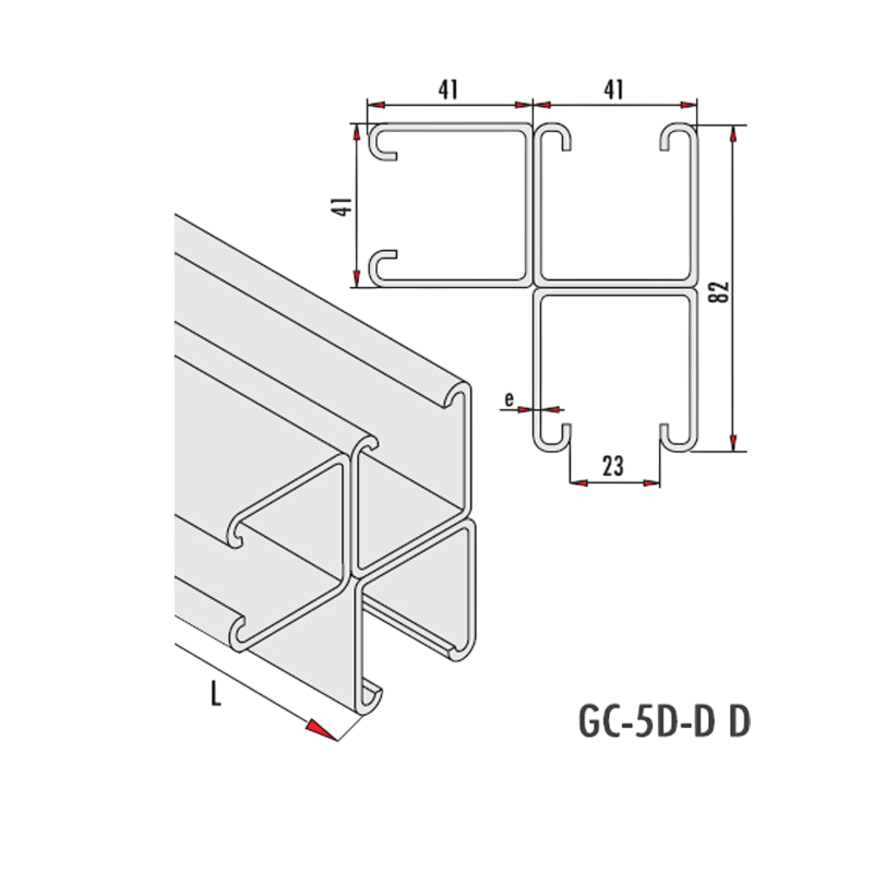 Gersan | 41x82x2.5 C Profile