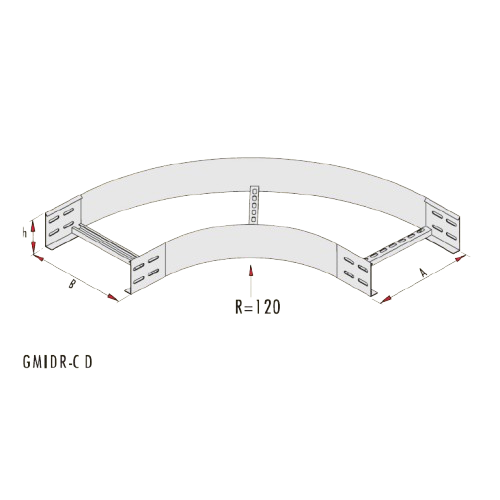 Gersan | 90° Dönüş Elemanı (h=100 mm)