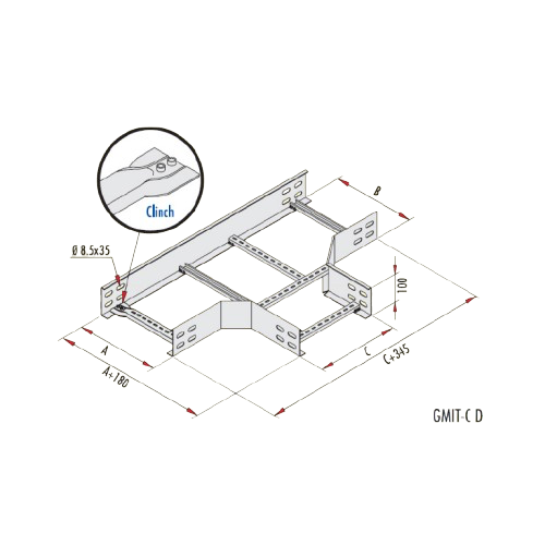 Gersan | Tee “T” Element (h=100 mm)