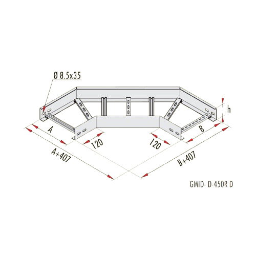 Gersan | 90° Dönüş Elemanı 600 Radüs