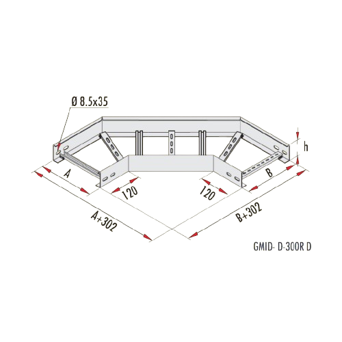 Gersan | 90° Dönüş Elemanı 300 Radüs