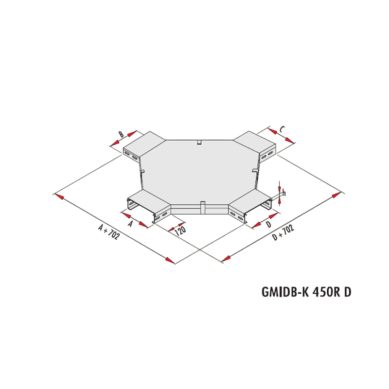 Gersan | Quad Connection Element Cover 450 Radius